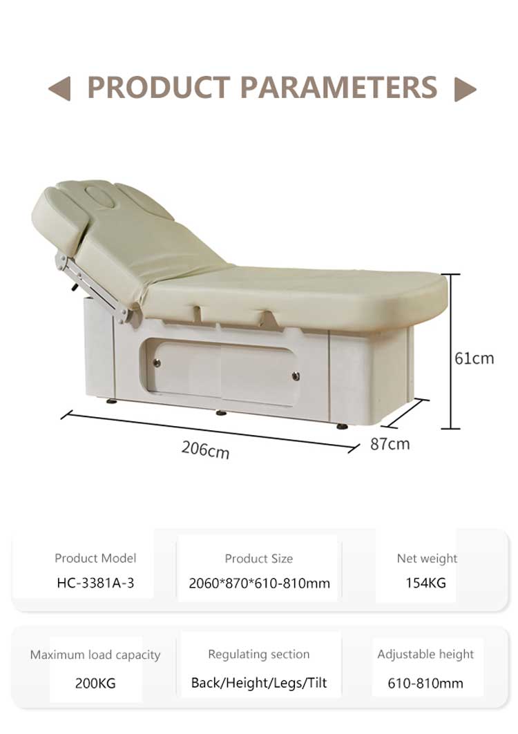 luxury massage table treatment bed